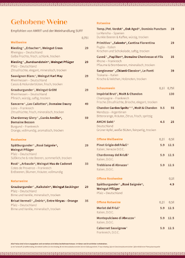 Menu Amrit - Indisches Restaurant Berlin Kreuzberg - 0