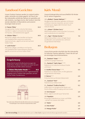Menu Amrit - Indisches Restaurant Berlin Kreuzberg - 1