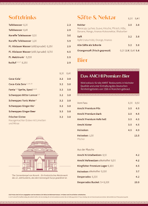 Menu Amrit - Indisches Restaurant Berlin Kreuzberg - 2