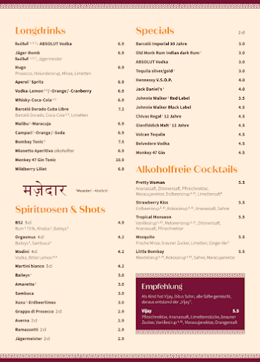 Menu Amrit - Indisches Restaurant Berlin Kreuzberg - 4