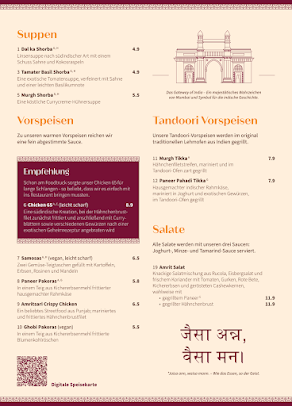 Menu Amrit - Indisches Restaurant Berlin Kreuzberg - 9