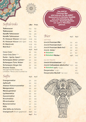 Menu Amrit - 0