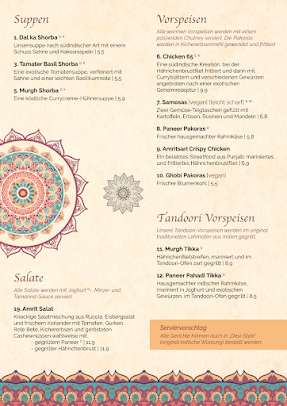 Menu Amrit - 4