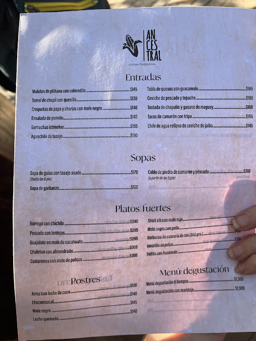 Menu Ancestral Cocina Tradicional - 4