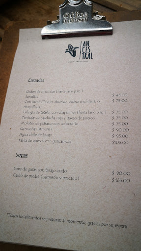 Menu Ancestral Cocina Tradicional - 7