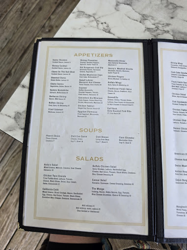 Menu Anchorage Tavern Restaurant - 1