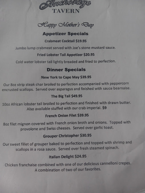 Menu Anchorage Tavern Restaurant - 6