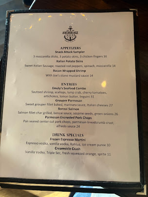 Menu Anchorage Tavern Restaurant - 7
