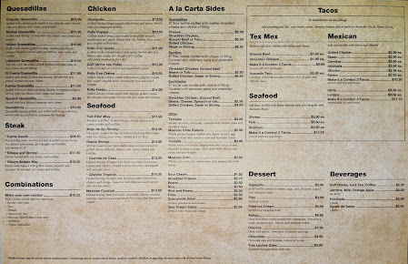 Menu Andale Way Mexican Grill - 6