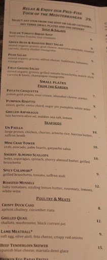 Menu Andaluca Restaurant - 3