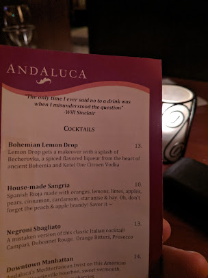 Menu Andaluca Restaurant - 4