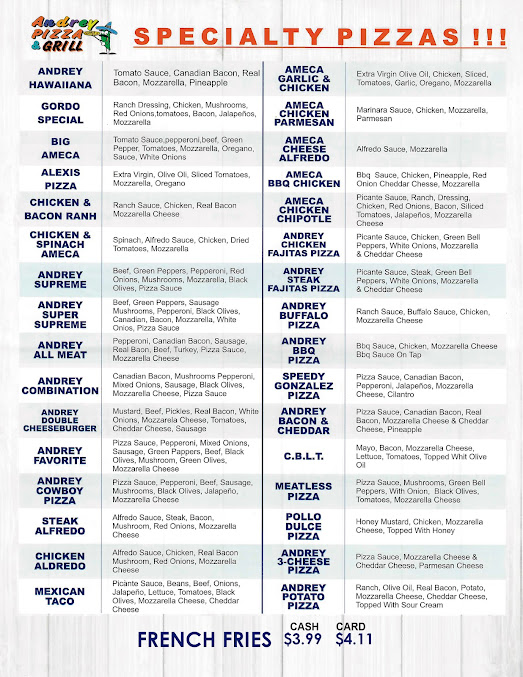 Menu Andrey Pizza And Grill - 2
