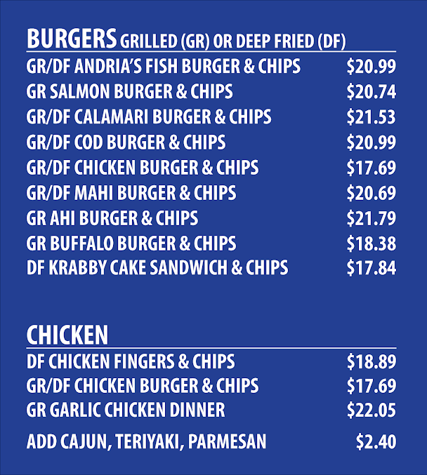 Menu Andrias Seafood - 2