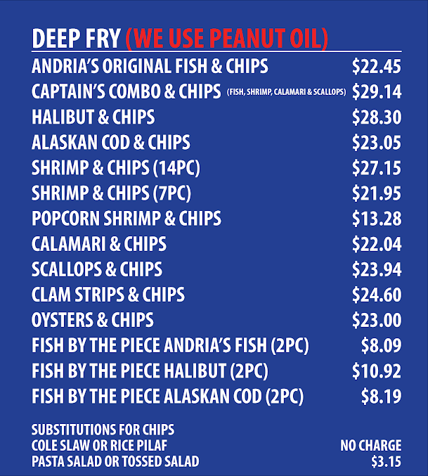 Menu Andrias Seafood - 3