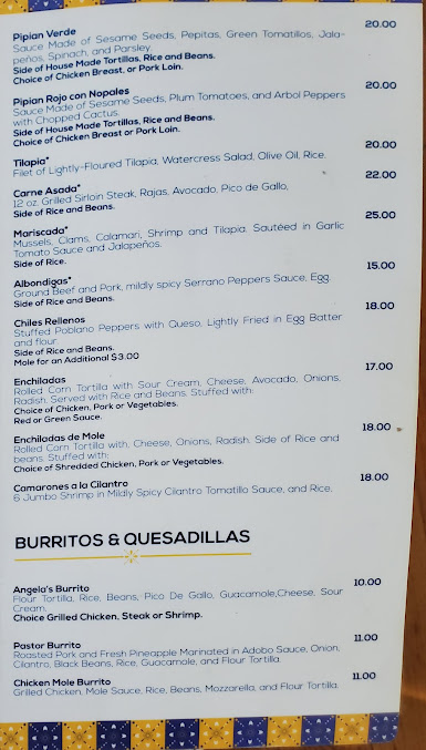 Menu Angela's Cafe Eagle Hill - 2