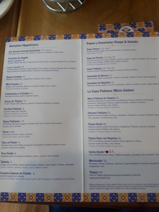 Menu Angela's Cafe Orient Heights - 0