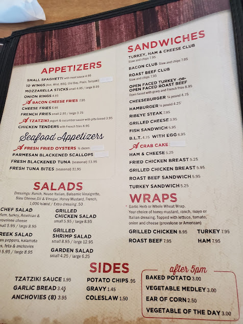 Menu Angelos Pizza Restaurant Seafood Steamer Bar - 1