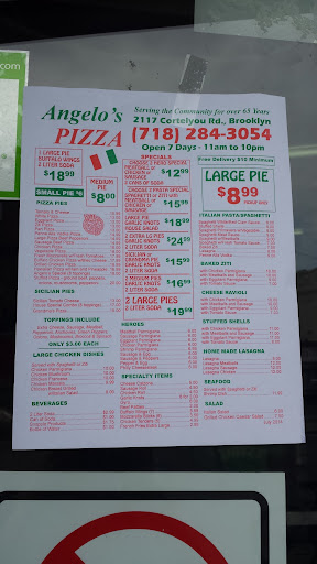 Menu Angelo's Pizza - 2