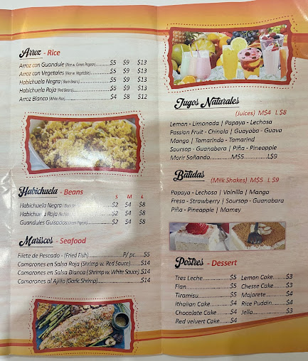 Menu Angel's Latin Restaurant Ii - 1