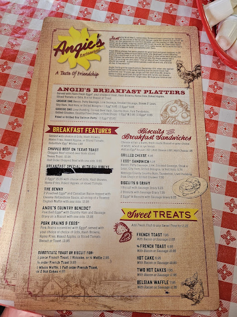 Menu Angie's Restaurant - 17