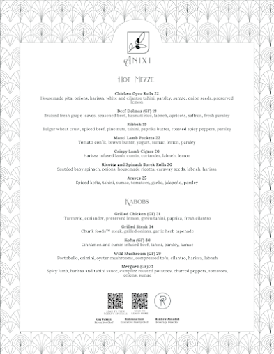 Menu Anixi Mediterranean Vegan Restaurant - 2