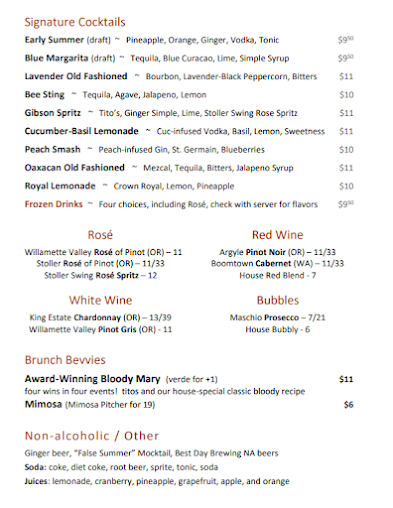 Menu Ankeny Tap Table - 15