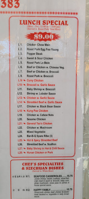 Menu Annie's First Wok - 4
