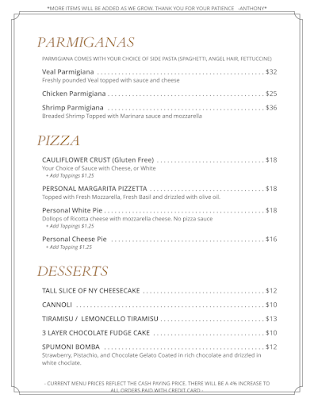 Menu Anthony's La Piazza Prime - 3