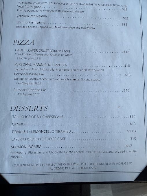 Menu Anthony's La Piazza Prime - 5
