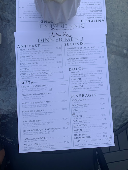 Menu Antica Pesa Brooklyn - 5
