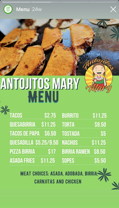 Menu Antojitos Mary - 0