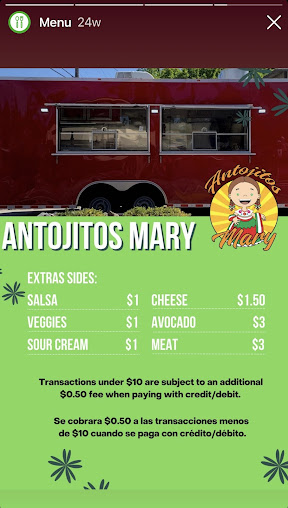 Menu Antojitos Mary - 2