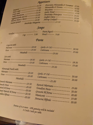 Menu Antonio's Cucina Italiano - 0
