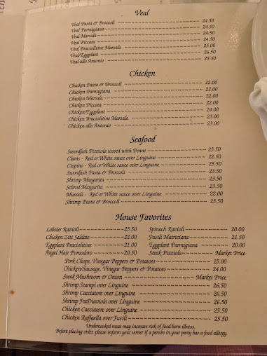 Menu Antonio's Cucina Italiano - 3
