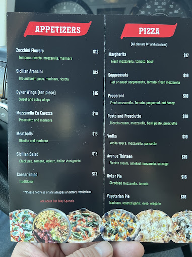 Menu Apizza: Dyker Pizza Company - 2