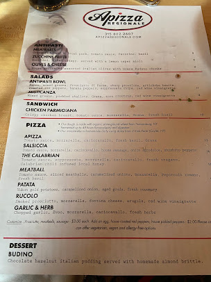 Menu Apizza Regionale - 2