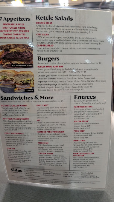 Menu Apple Barrel Restaurant - 14