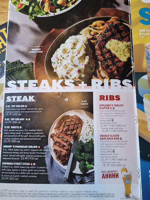 Menu Applebee's Grill + Bar - 2