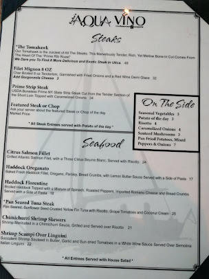 Menu Aqua Vino Restaurant - 4