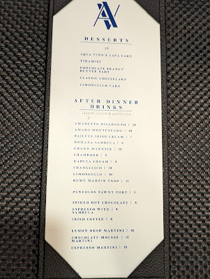 Menu Aqua Vino Restaurant - 5