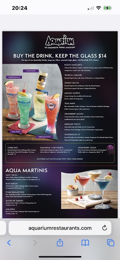 Menu Aquarium Restaurant - 3