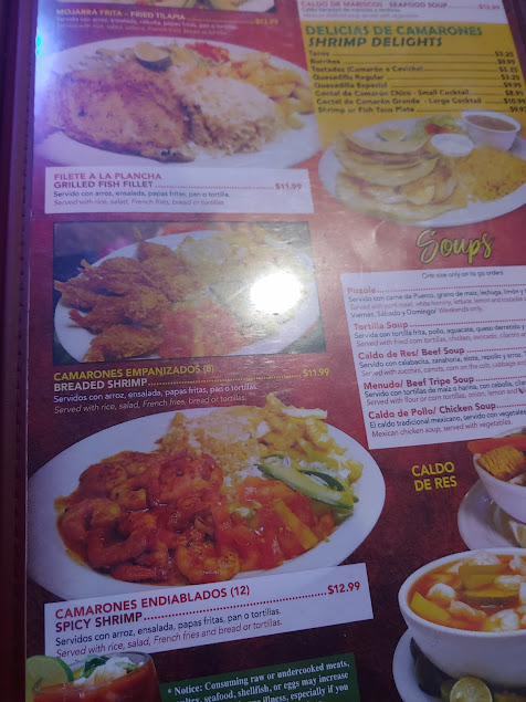 Menu Arandinas Mexican Restaurant Bar - 1