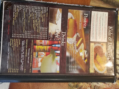 Menu Arandinas Mexican Restaurant Bar - 4