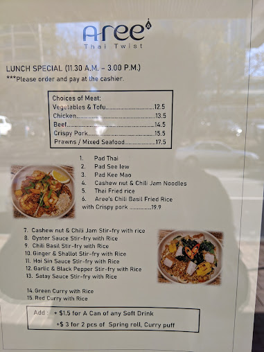 Menu Aree Thai Twist - 0