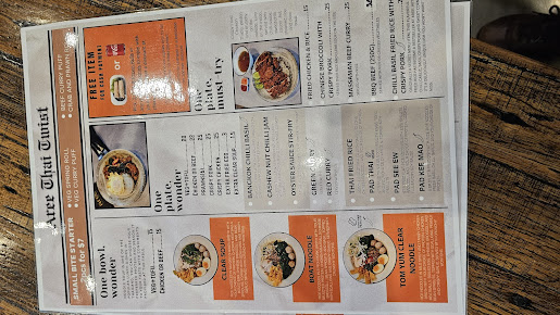 Menu Aree Thai Twist - 3
