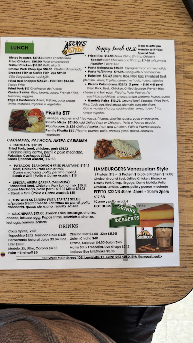 Menu Arepas Street - 4