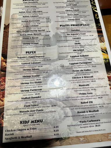 Menu Argentos Italian Bistro - 4
