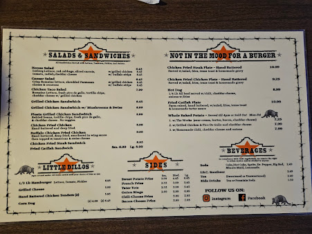 Menu Armadillos Texas Style Burgers - 2