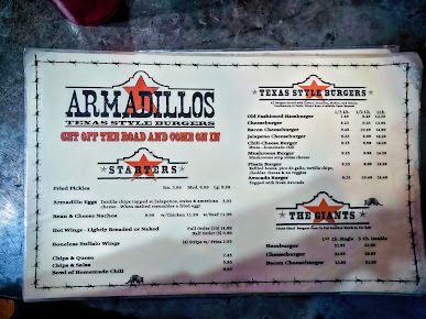 Menu Armadillos Texas Style Burgers - 6