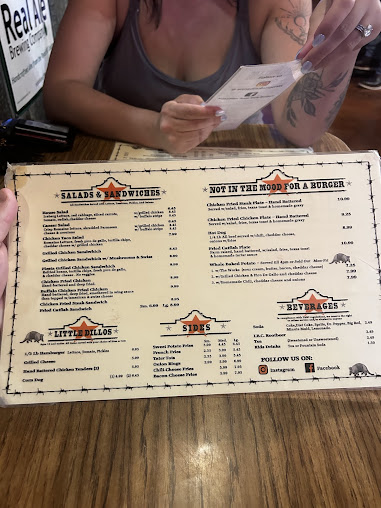 Menu Armadillos Texas Style Burgers - 7